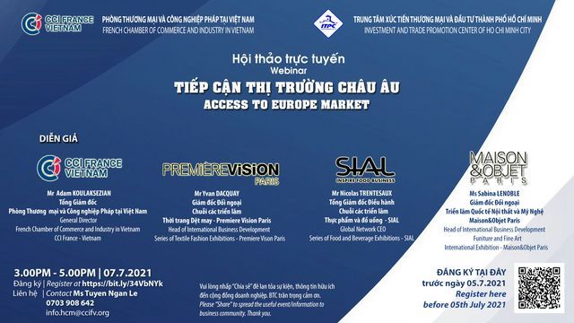 Tọa đàm trực tuyến: Tiếp cận thị trường châu Âu