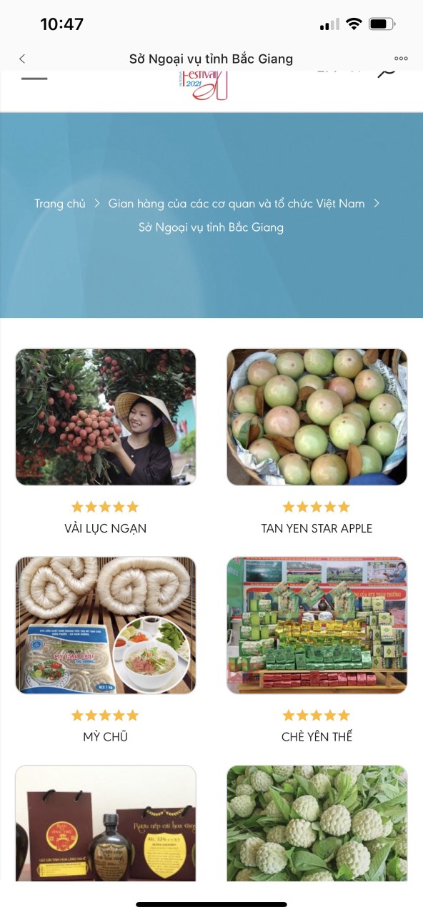 Bắc Giang tham gia Liên hoan ẩm thực quốc tế năm 2021