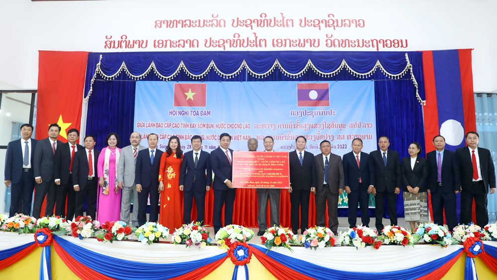 Bí thư Tỉnh ủy Dương Văn Thái: Bắc Giang đặc biệt coi trọng quan hệ hợp tác với tỉnh Xay Sổm Bun