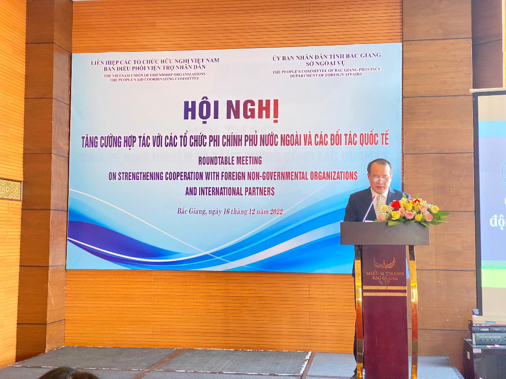 Bắc Giang: Tăng cường hợp tác với các tổ chức phi chính phủ nước ngoài và các đối tác quốc tế