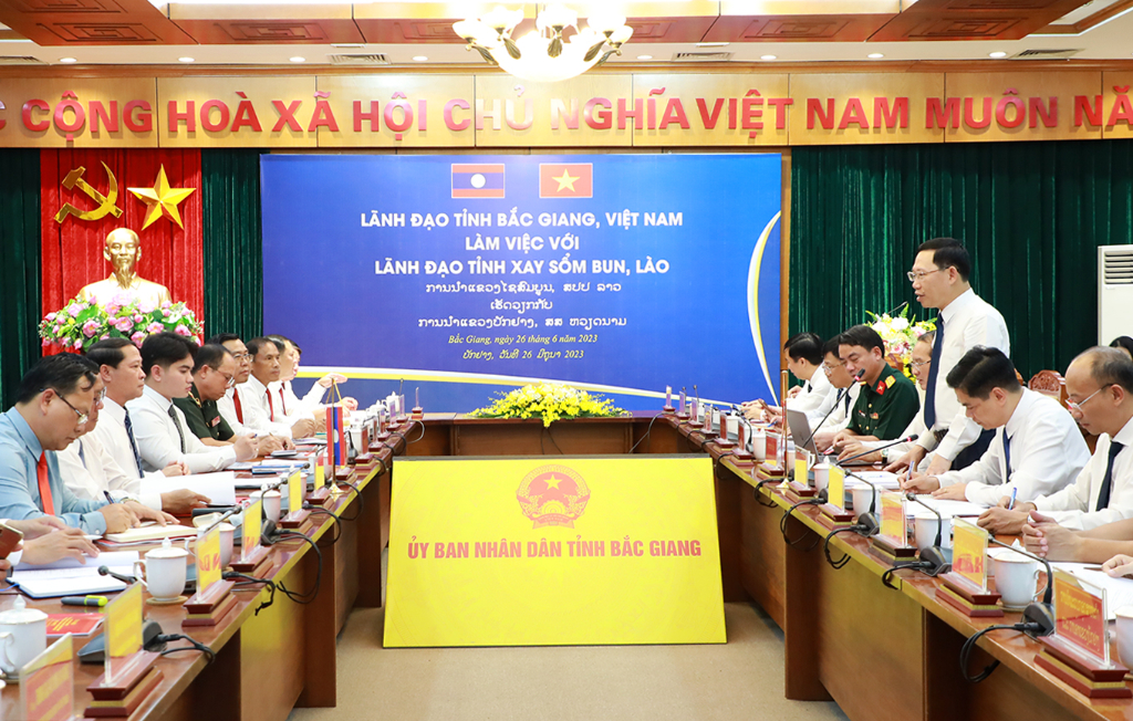 Triển khai hiệu quả, thực chất hơn nữa Thỏa thuận hợp tác giữa hai tỉnh Bắc Giang và Xay Sổm Bun
