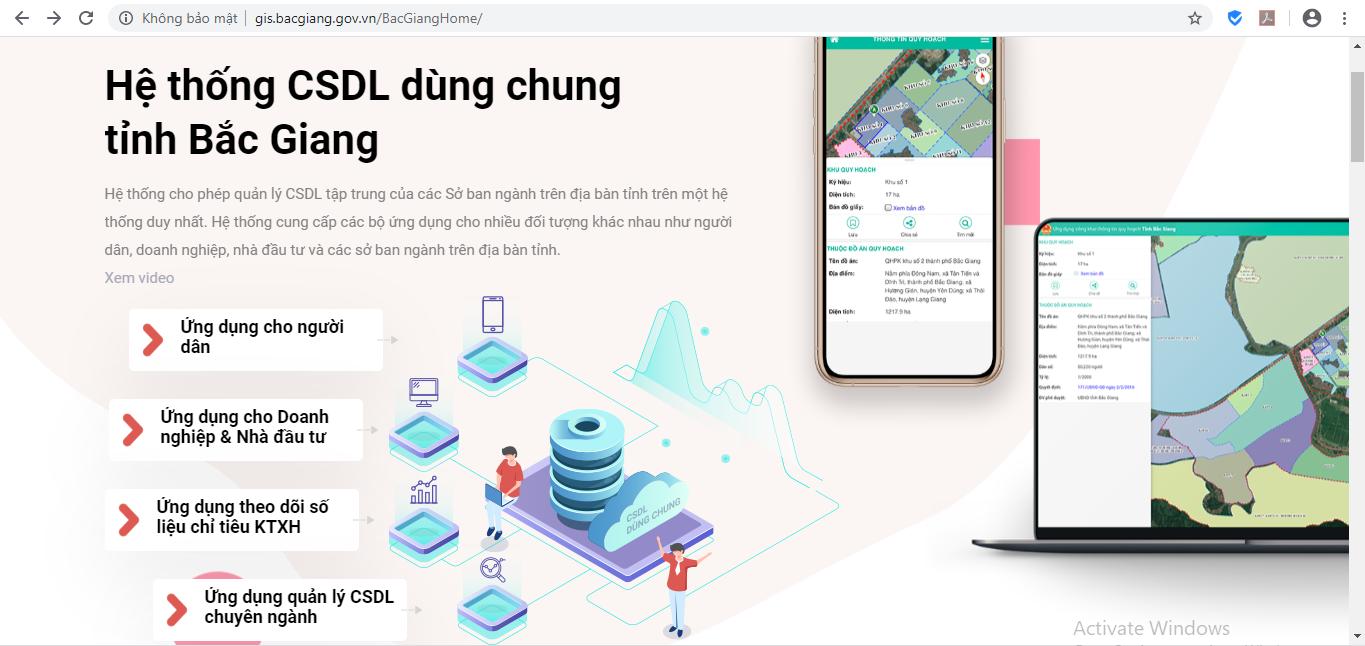 Bắc Giang: Vận hành Phần mềm số hóa, bản đồ hóa hệ thống thông tin cơ bản