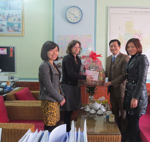 Lãnh đạo Sở Ngoại vụ thăm, chúc Tết các Tổ chức PCPNN có văn phòng Dự án tại tỉnh Bắc Giang