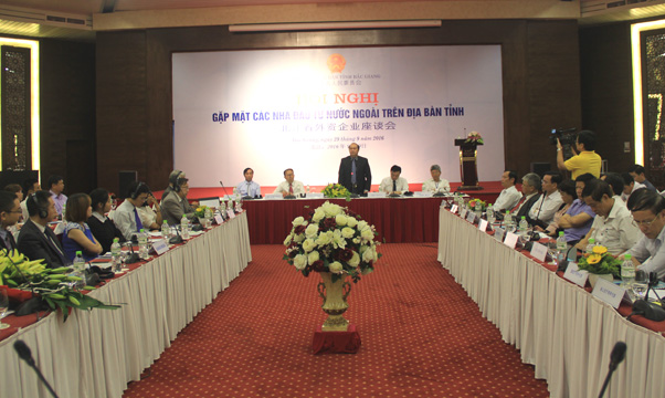 Chủ tịch UBND tỉnh Bắc Giang Nguyễn Văn Linh gặp mặt các nhà đầu tư nước ngoài