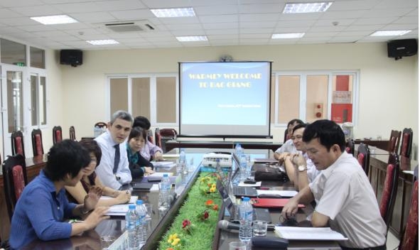 Đoàn các cơ quan điều phối viện trợ chính phủ và UNDP đến làm việc tại Bắc Giang