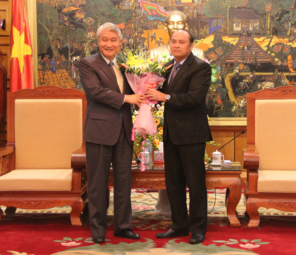 Chủ tịch UBND tỉnh tiếp Văn phòng Kinh tế và Văn hoá Đài Bắc. 