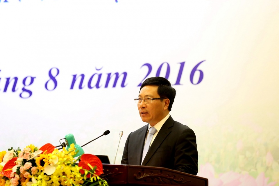 Phó Thủ tướng Phạm Bình Minh gửi thư chúc mừng nhân dịp 71 năm thành lập ngành Ngoại giao