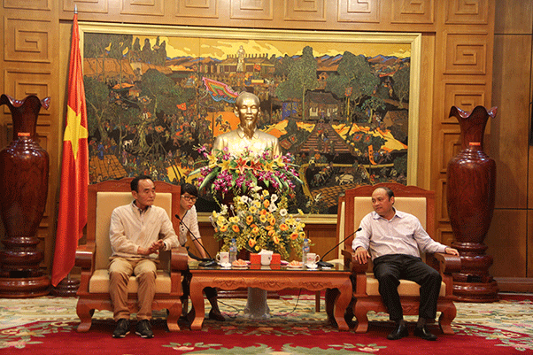 Chủ tịch UBND tỉnh Nguyễn Văn Linh tiếp đoàn công tác tập đoàn Daejin, Hàn Quốc